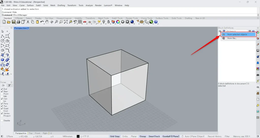 From Selected Objects