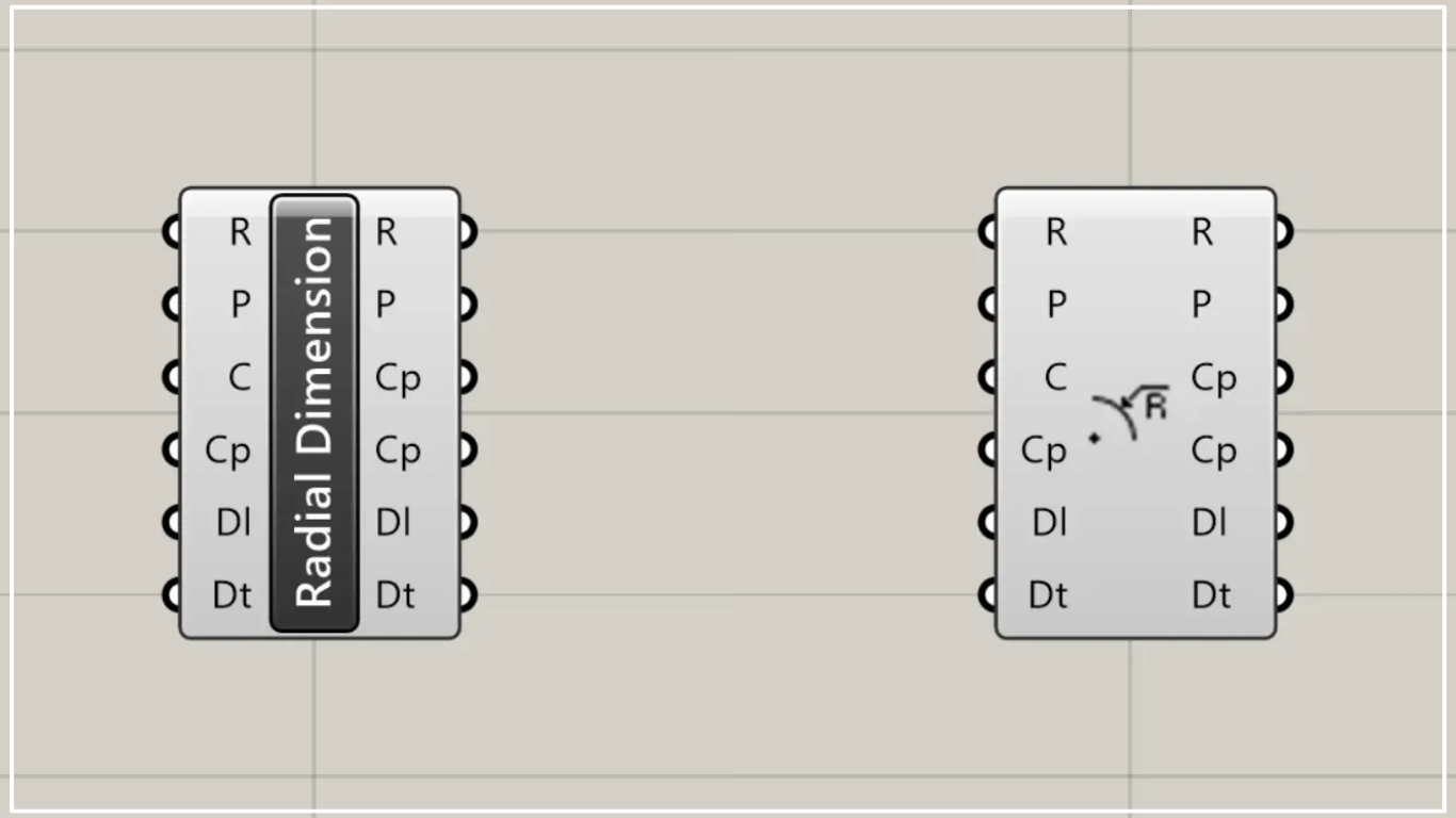 [Grasshopper] How to use Radial Dimension to create radius dimensions
