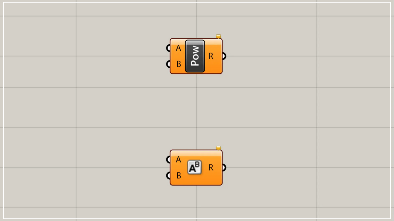 [Grasshopper] How to use Power for calculating powers and exponents