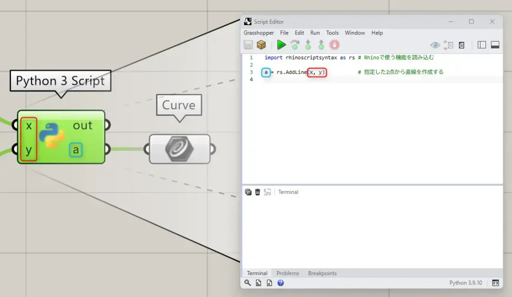 変数・引数名を一緒にする