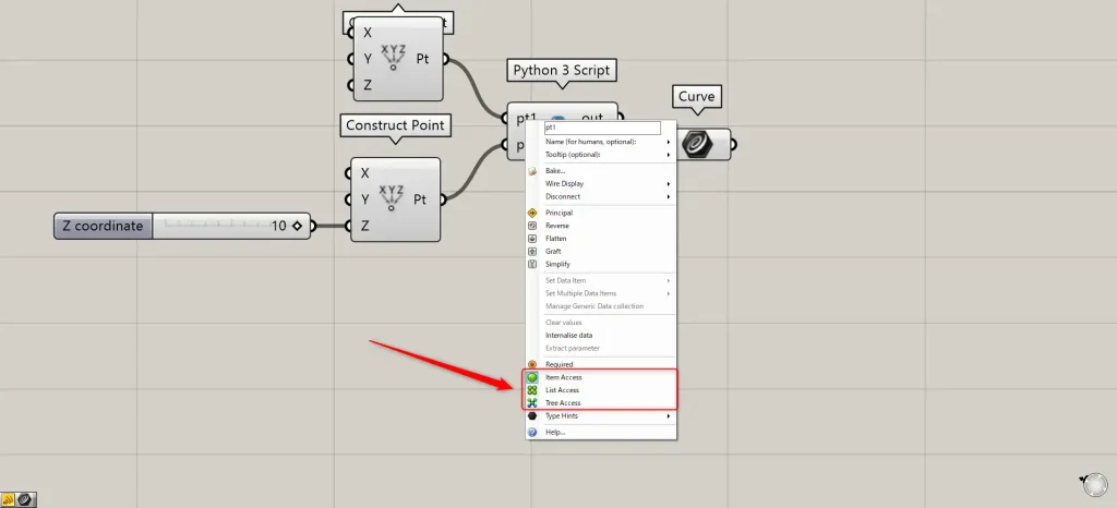 データ構造の設定