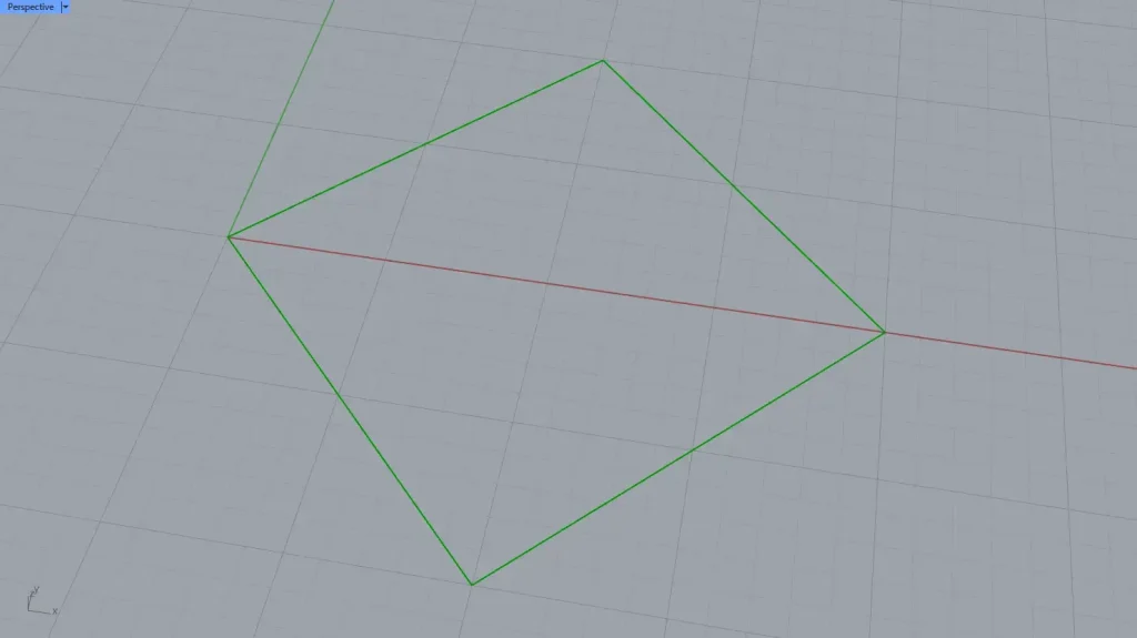 閉じた線の場合